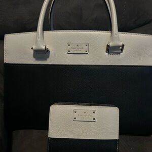 Kate Spade Black and White Satchel